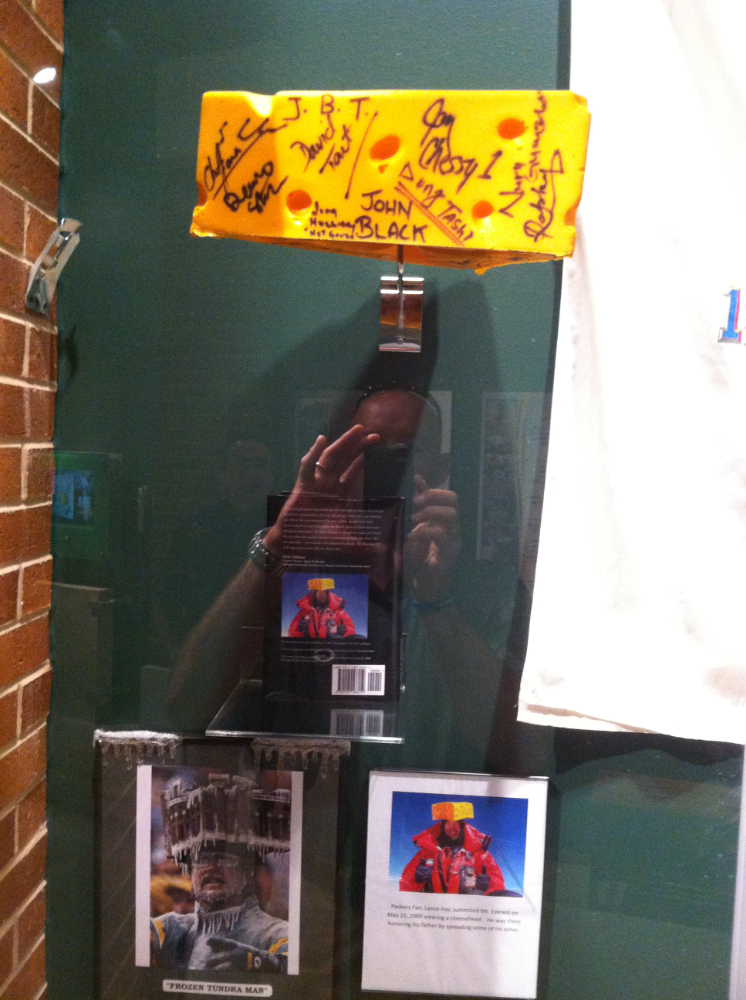 Cheesehead at Lance's School in Plainfield, WI